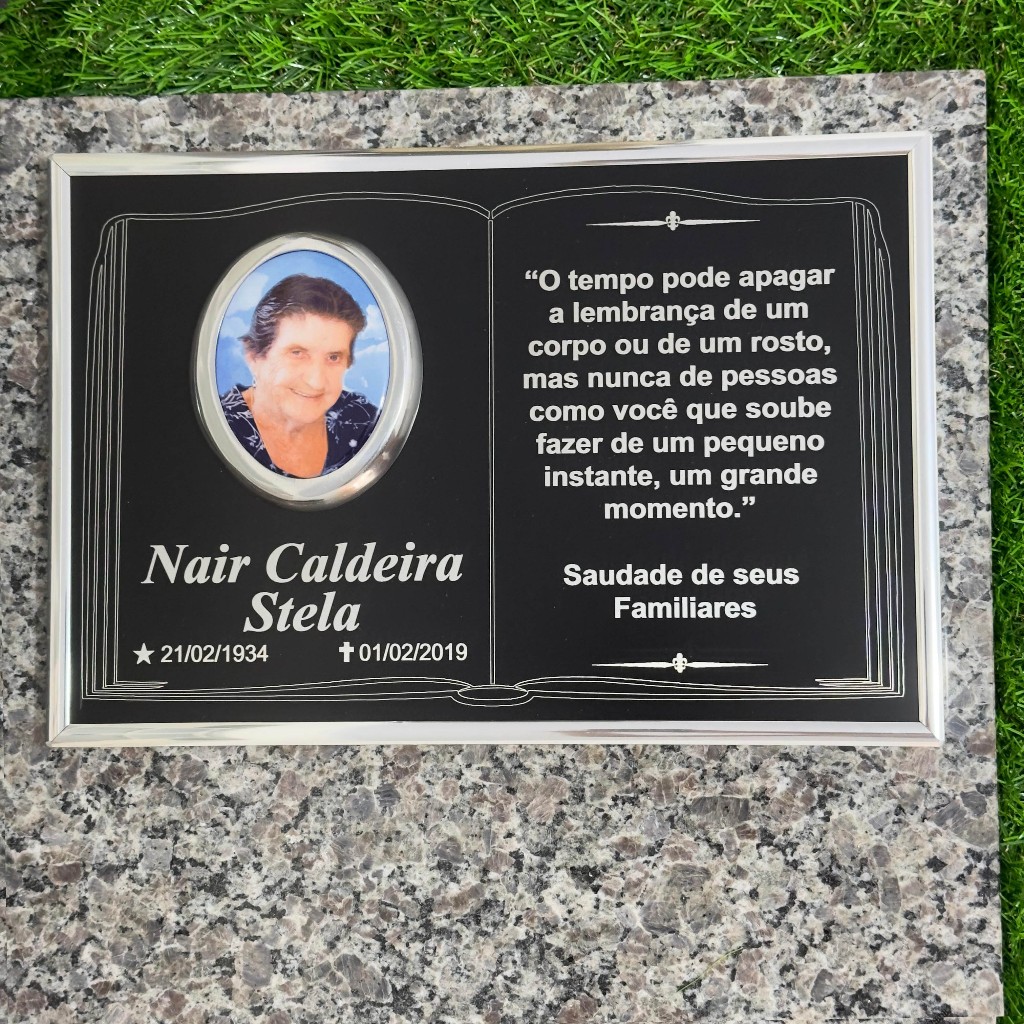 Placa  Lápide Bíblia - Túmulo  Cemitério  Jazigo - BF600 em Oferta na Shopee