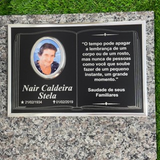 Placa  Lápide Bíblia - Túmulo  Cemitério  Jazigo - BF600 em Oferta na Shopee