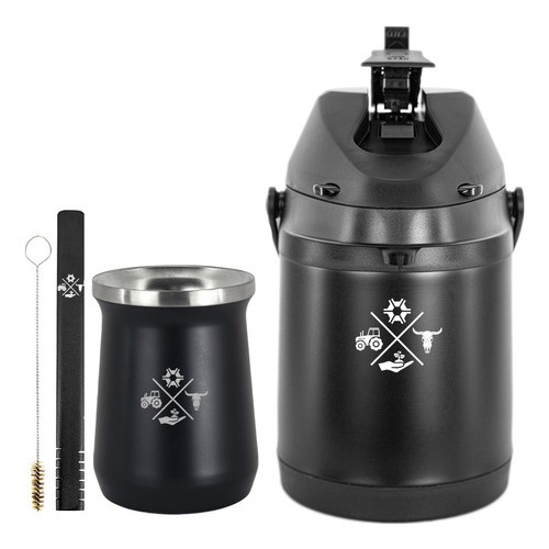 Kit Tereré Garrafa Térmica 2.5l Copo 236ml Made In Roça em Oferta na Shopee