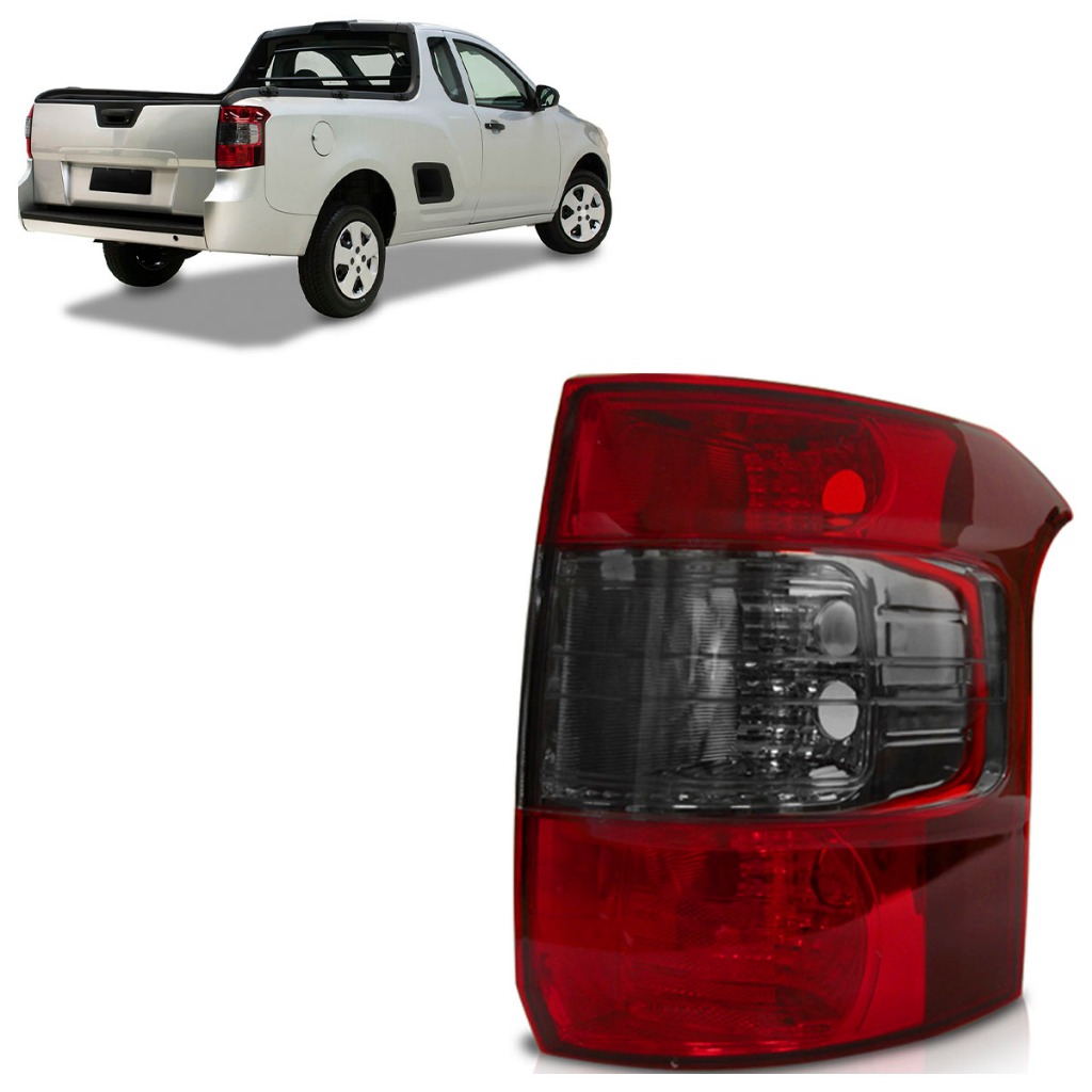 Lanterna Traseira Montana 2011 2012 2013 Bicolor Fumê em Oferta na Shopee