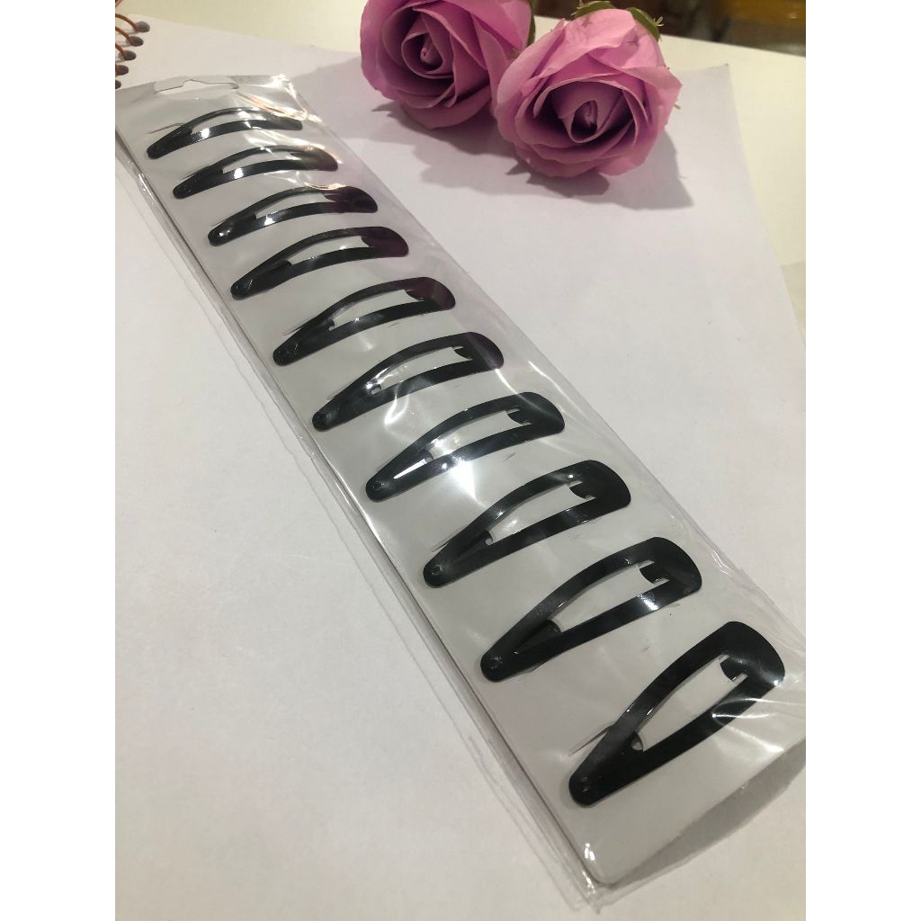 Presilha De Cabelo Infantil / Grampo /Tic Tac/Meninas/1cm*3cm/Preto/Colorido em Oferta na Shopee