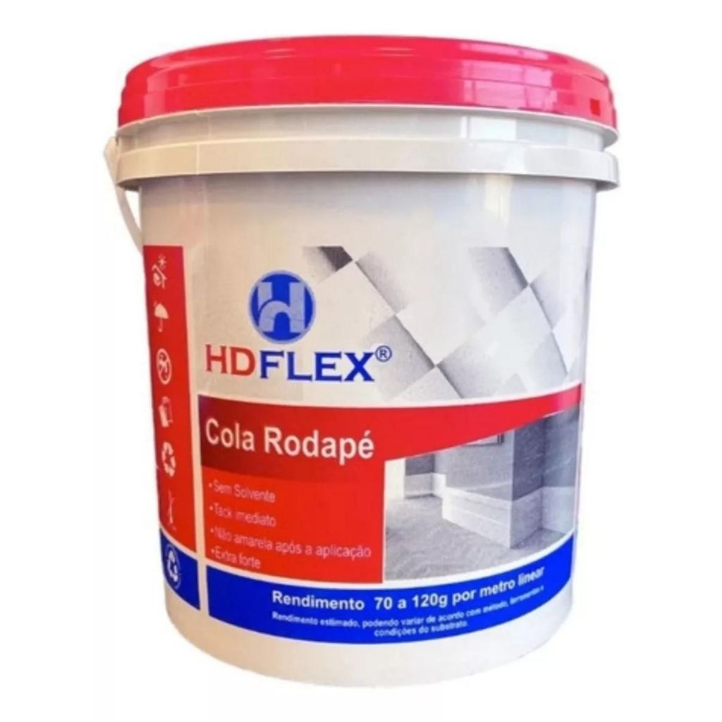 Cola de 1,5kg Para Rodapé Rendimento 30 Metros Linear