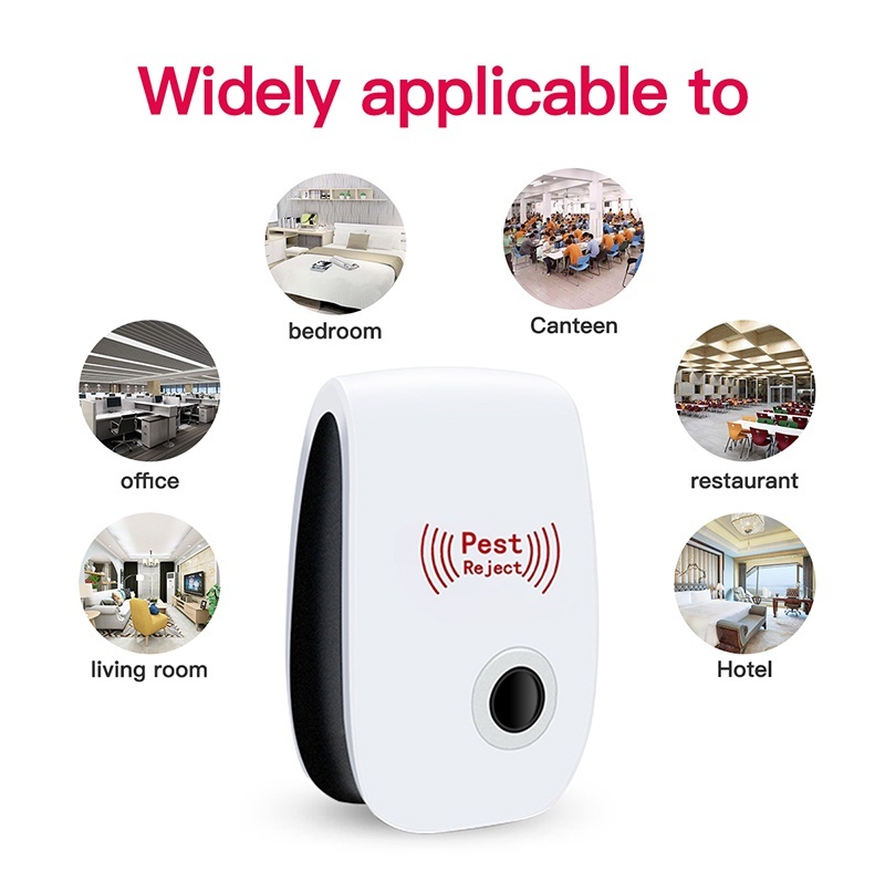 Repelente Eletrônico Ultrassônico Mosca Pernilongos Baratas Morcegos repele e Espanta Ratos bivolt