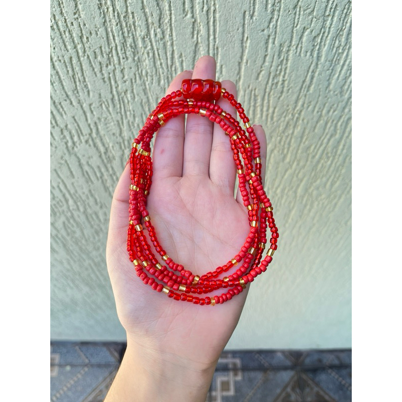 Guia de Proteção Pombagira Umbanda e Candomblé - vermelho/vermelho em Oferta na Shopee