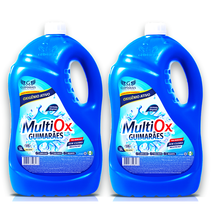 Kit 2 Limpador  Derrete Gordura Impregnada Clareador Rejunte Concentrado Sem Cloro Multiox Original 5l em Oferta na Shopee