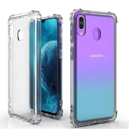 Capa De Silicone Transparente Antiqueda Para Samsung Galaxy A01, A01 CORE, A10, A10S, A11, A12/M12, A02, A02S, A03, A03S, A03 CORE, A04, A04S, A04E, A04 CORE