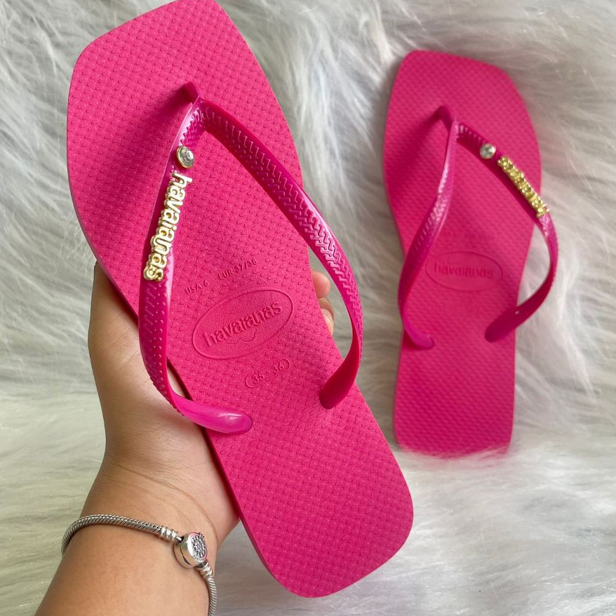 Chinelo Sandália Feminino Bico Quadrado do 33 ao 40 Estilo Minimalista