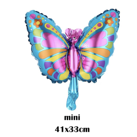 10 Balão Metalizado Borboleta Azul Jardim Centro Mesa 40*31cm em Oferta na Shopee