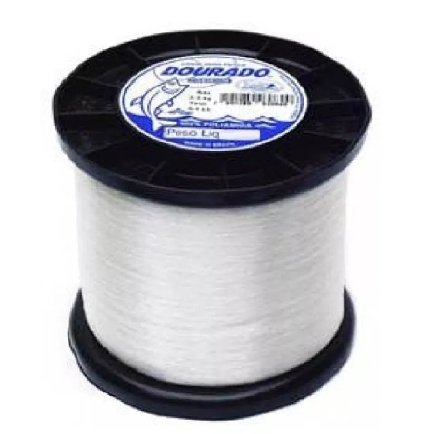 Linha De Pesca Dourado Mazzaferro 250g 0.40/045/050 Branca Nylon Fazer Rede Tarrafa Pescar Pesqueiro