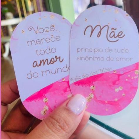 Cartão Oval / Dia das mães