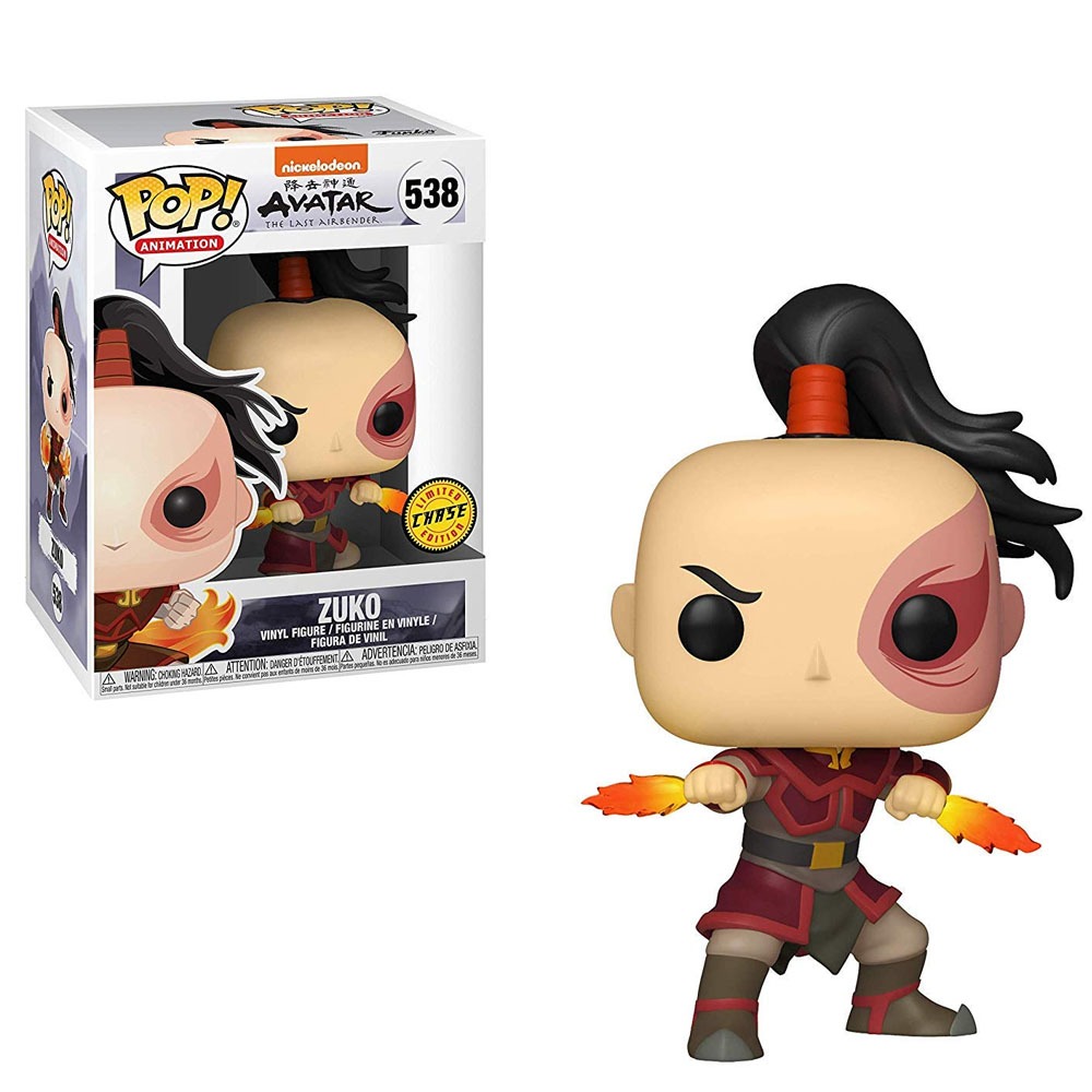FUNKO POP CHASE AVATAR THE LAST AIR BENDER - ZUKO 538 NOVO ORIGINAL em Oferta na Shopee