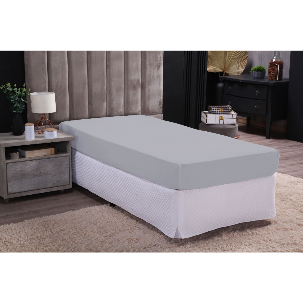 Lençol Solteiro Avulso com elastico de Baixo 100% Algodao Percal 200 Fios 20 de altura em Oferta na Shopee