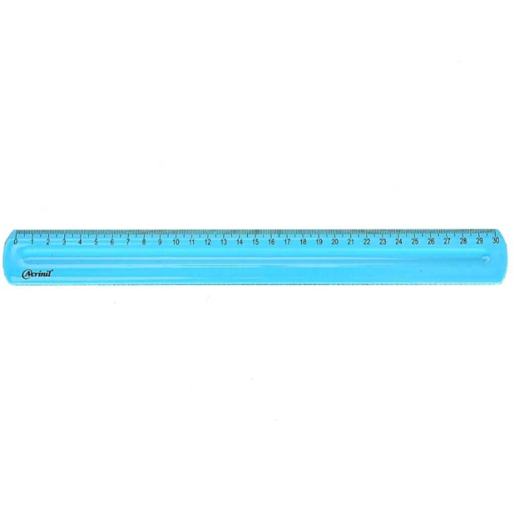 Régua reta ACRINIL 30cm Papelaria Escolar — imagem 2 de 2