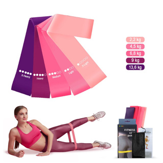 Kit 5 Mini Bands Elástico Exercício Treino Em Casa 5 Níveis em Oferta na Shopee