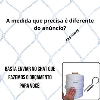 Kit Completo de Rede Tela De Proteção, Para Sacadas, Janelas, Gatos e Crianças m² em Oferta na Shopee