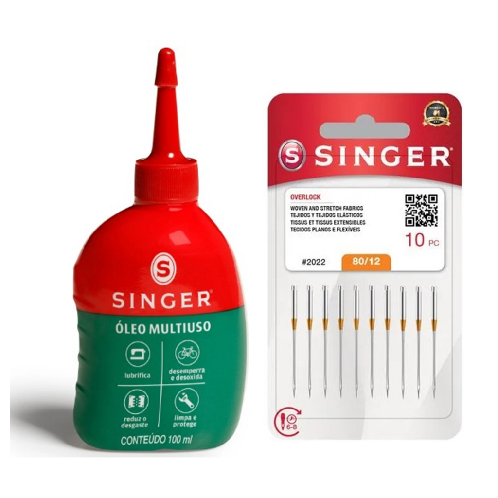 Agulha Singer Ultralock Overlock Portátil 14sh 2022 + Óleo Singer 100ml