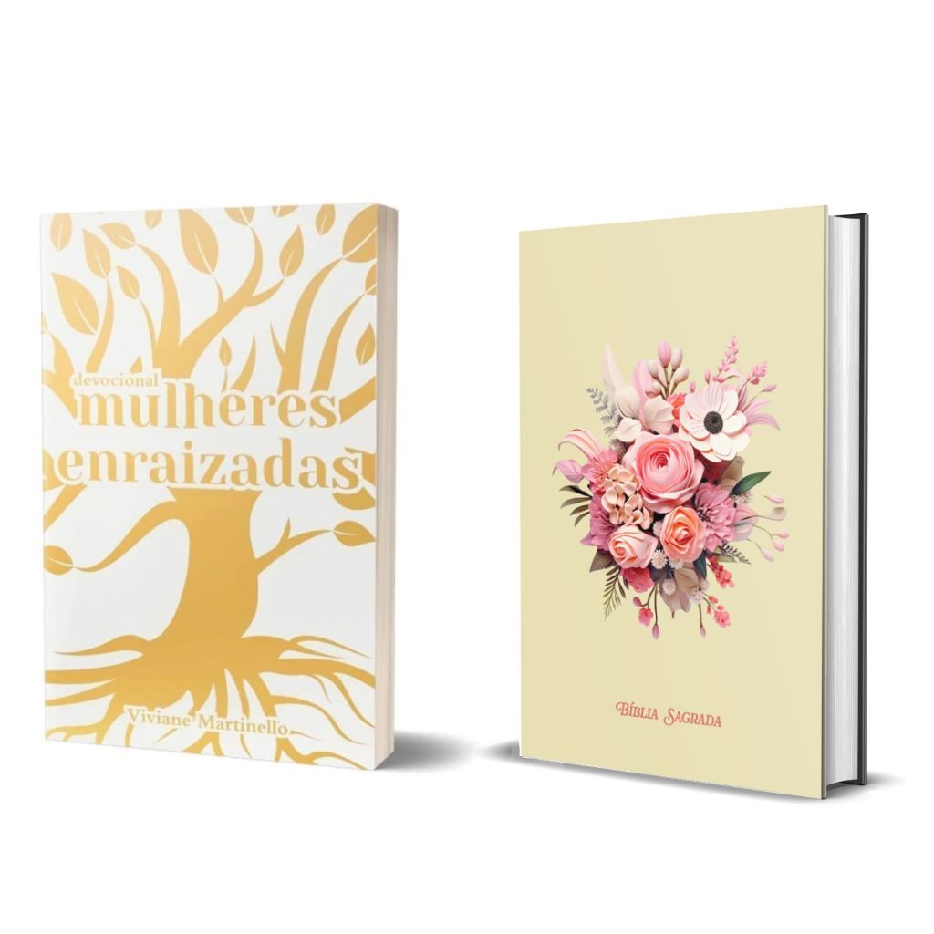 Kit Mulheres Enraizadas - Viviane Martinello + Bíblia Sagrada ACF - Buquê Flores - Capa Dura em Oferta na Shopee