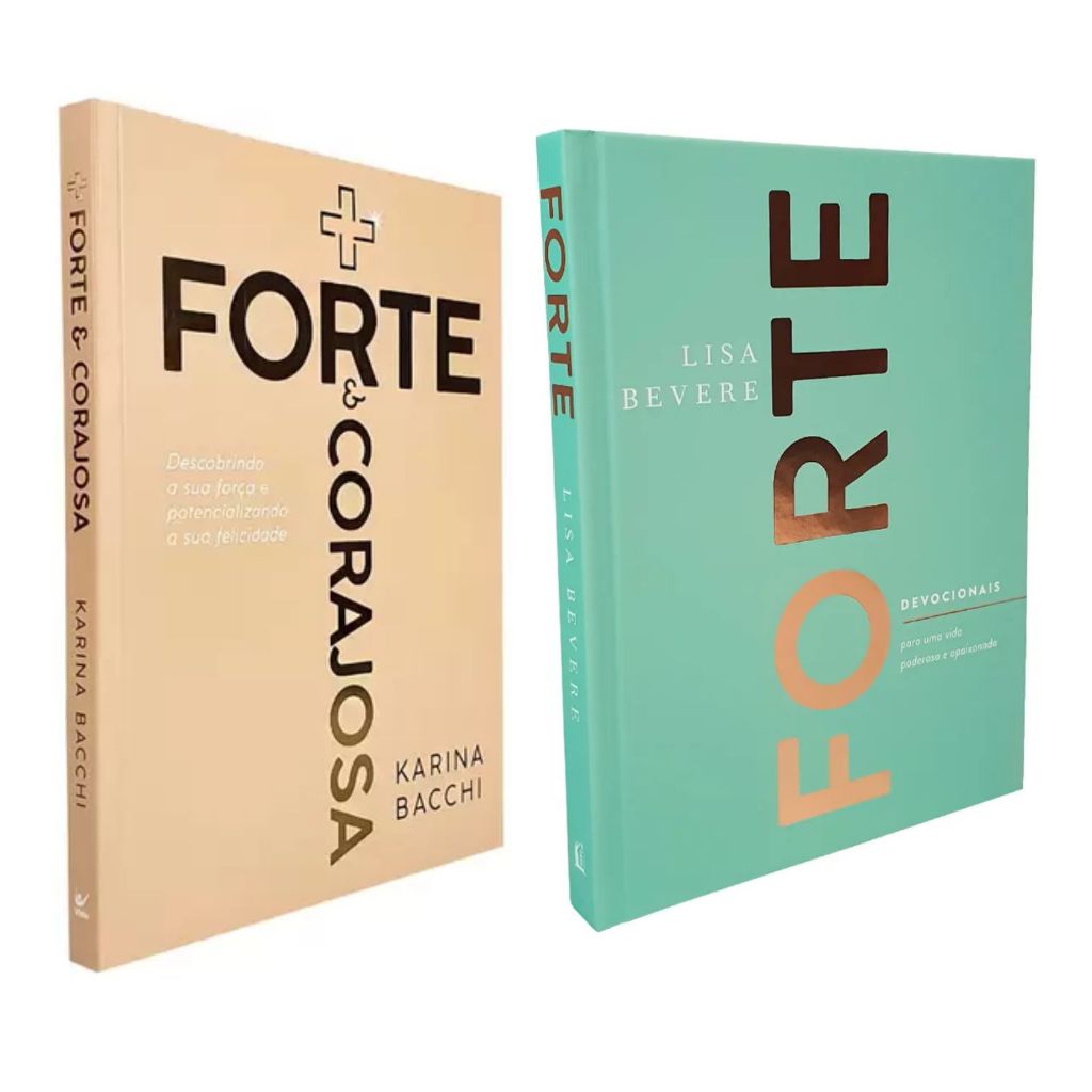 Kit Mais Forte e Corajosa - Karina Bacchi + Forte Devocionais Para Uma Vida Poderosa e Apaixonada em Oferta na Shopee