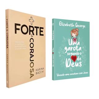 Kit Mais Forte e Corajosa + Uma Garota Segundo o Coração de Deus em Oferta na Shopee