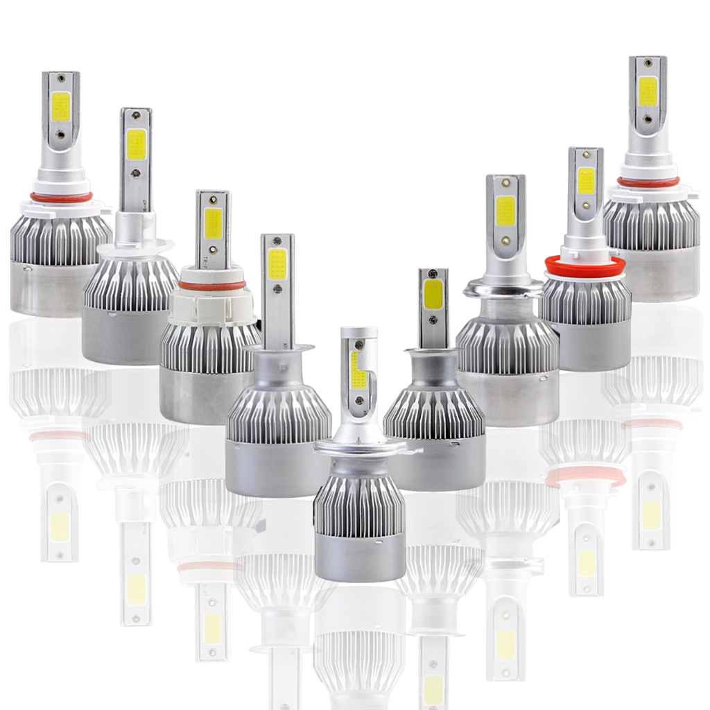 Lâmpada Super Led Carro 6500k 9600 LED Branca Xenon Farol Alto Baixo Milha  H1 H3 H4 H7 H8 H11 H16 H27 HB3 HB4
