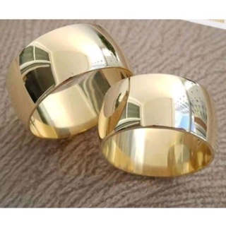 AliançaTungstênio 12mm Banhada a Ouro 18k( VALOR UNITÁRIO) em Oferta na Shopee