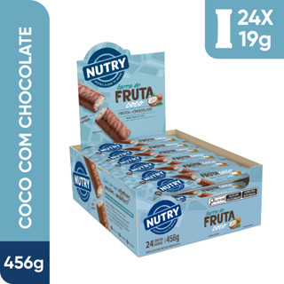 Barra de Fruta Nutry Coco Com Chocolate Caixa 24 Unidades 456g - Nutrimental em Oferta na Shopee