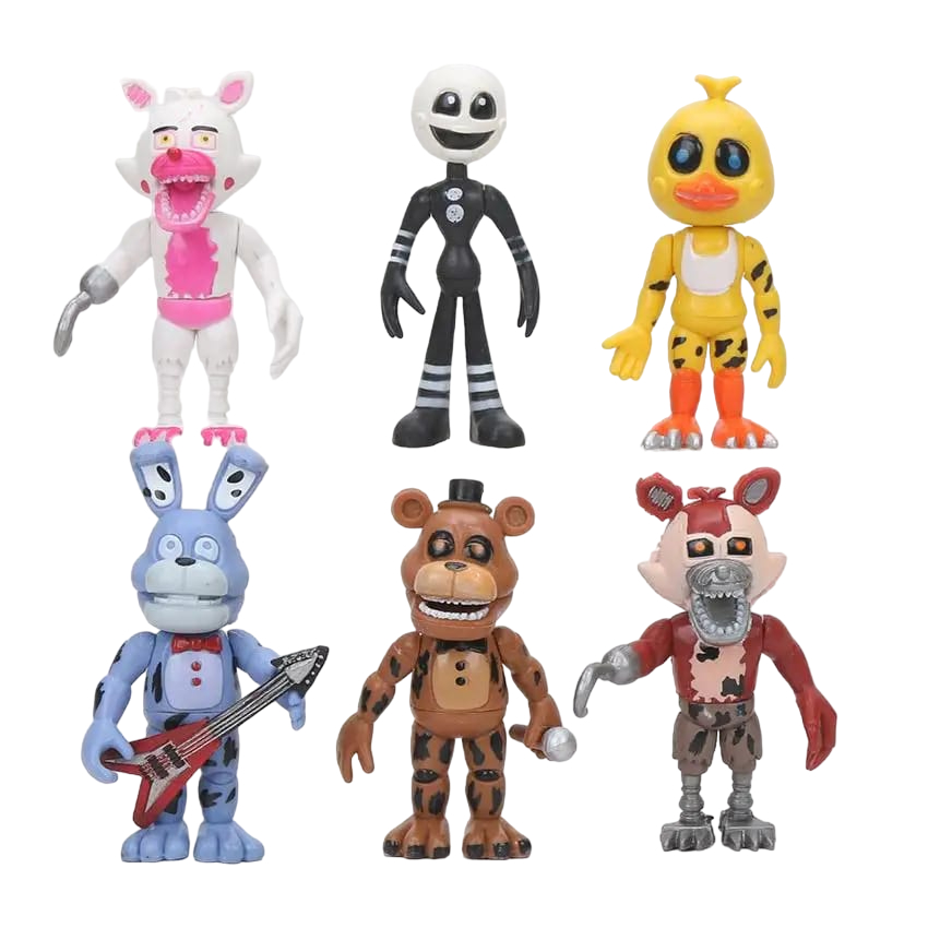 Bonecos Five Nights At Freddy's Animatronics  - Five fnaf action figures bonecos Bonnie Golden Freddy Foxy Chica Funtime Foxy Freeddy five nights at freddys FNAF