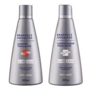 Shampoo e Condicionador Silver Gray 300 ml Mahogany em Oferta na Shopee
