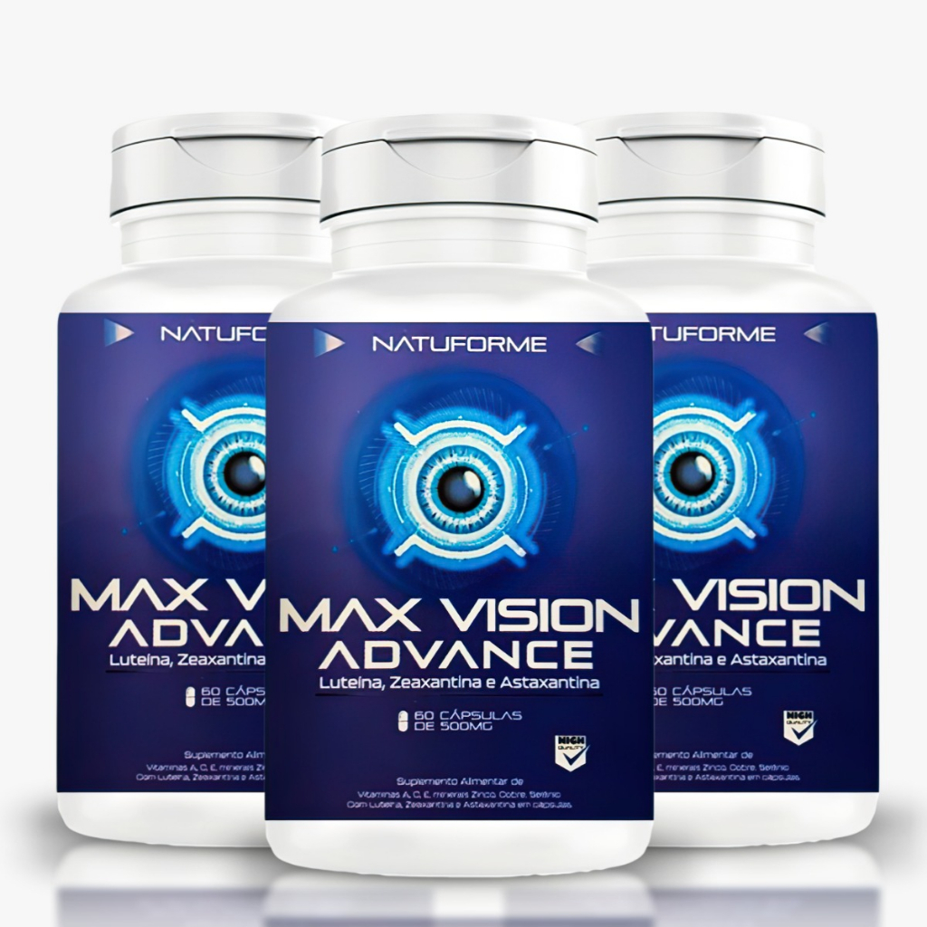 3x Astaxantina Max Vision 60 Cápsulas 500mg Suplemento Para Visão