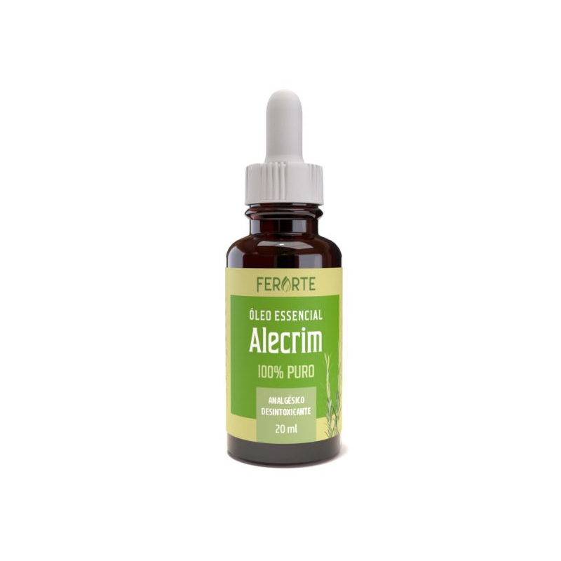 Óleo essencial de Alecrim vegano 100% puro 20ml cicatrização, anti séptico, circulação, cabelo