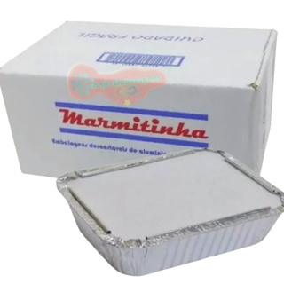 Kit Marmitinha De Alumínio Descartavel 220ml Marmita Para Bolo Empada Doce e Lembrancinhas em Oferta na Shopee