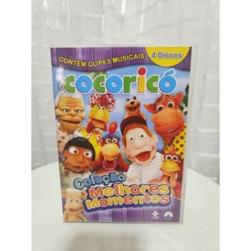 Dvds Originais - Coleção Cocoricó Melhores Momentos  - (4 dvds)  - raro e em ótimo estado