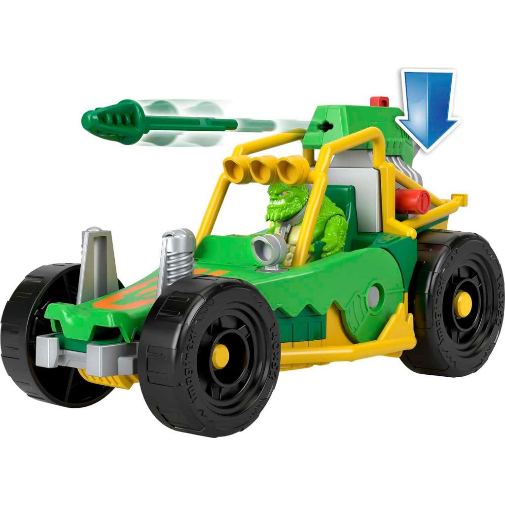 Crocodilo com Buggy Killer Croc Buggy Imaginext DC Super Friends Fischer Price Mattel