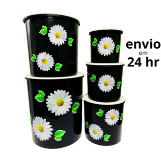 jogo de mantimentos 5 peças  MARGARIDA em Oferta na Shopee