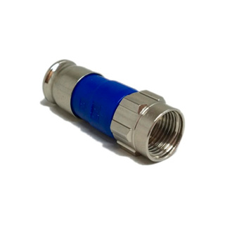 50 Conector de Compressão Coaxial RG6 Profissional PPC Azul em Oferta na Shopee