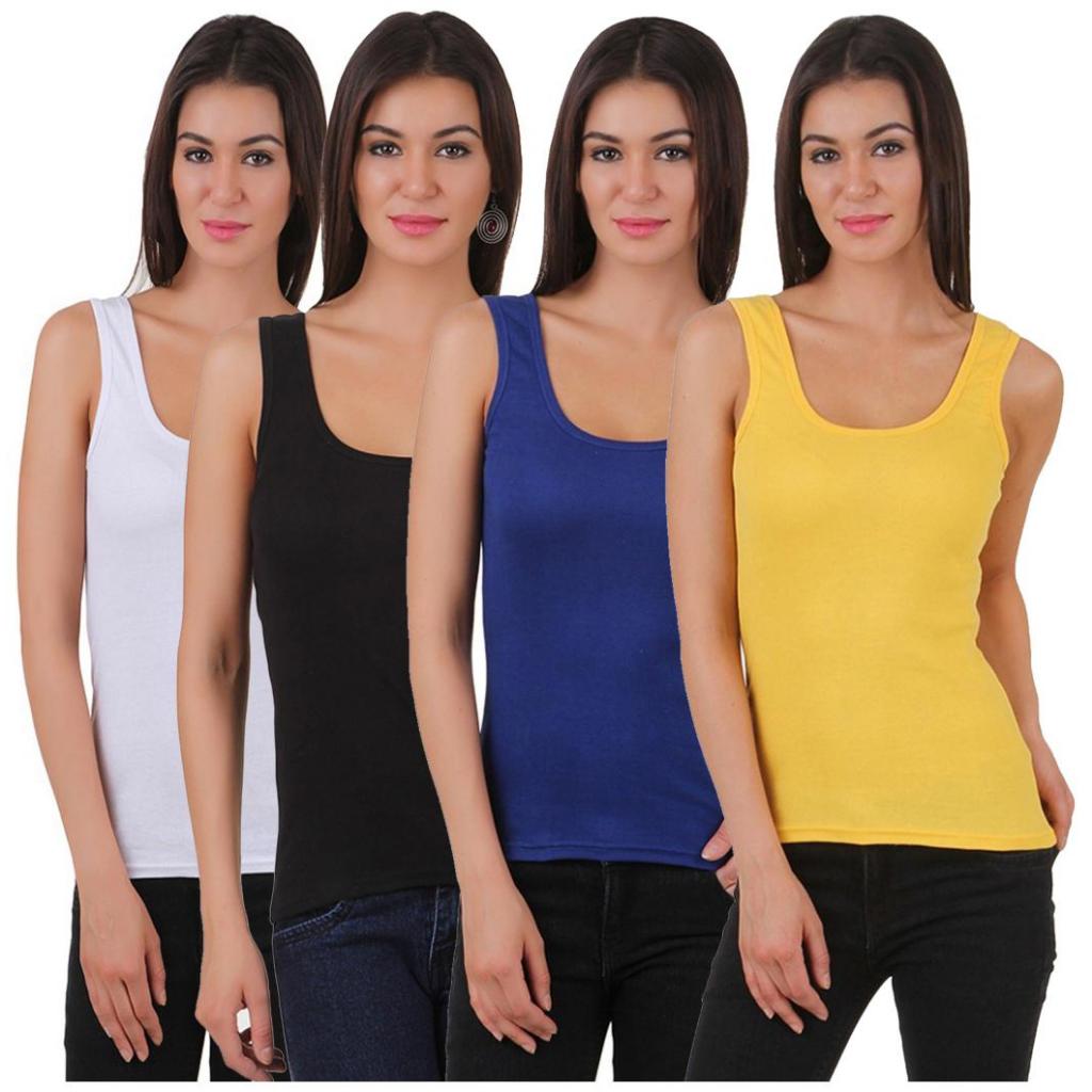 Blusa feminina regata com alça larga