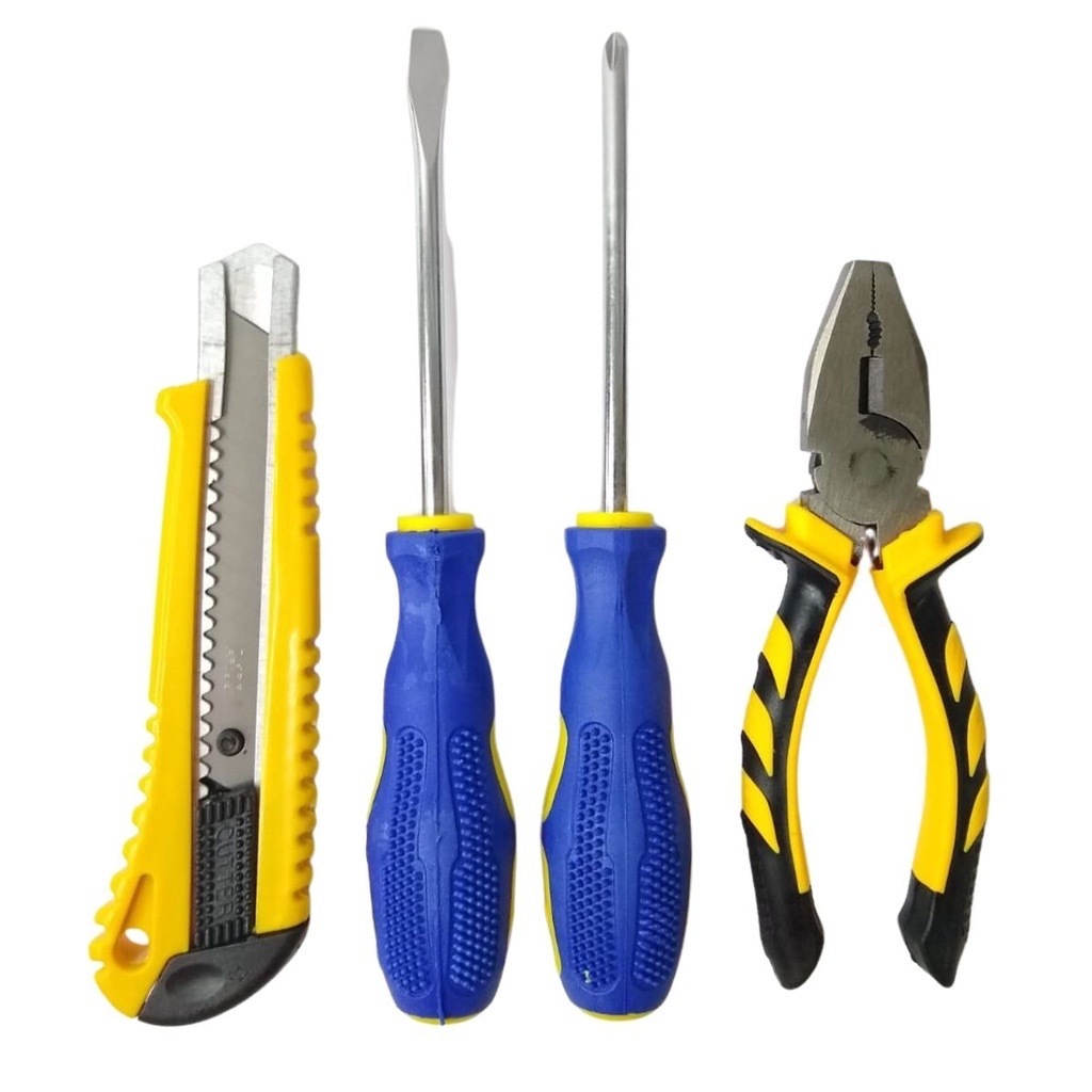 Kit Ferramenta Alicate, Estilete ,chave, Philips Fenda