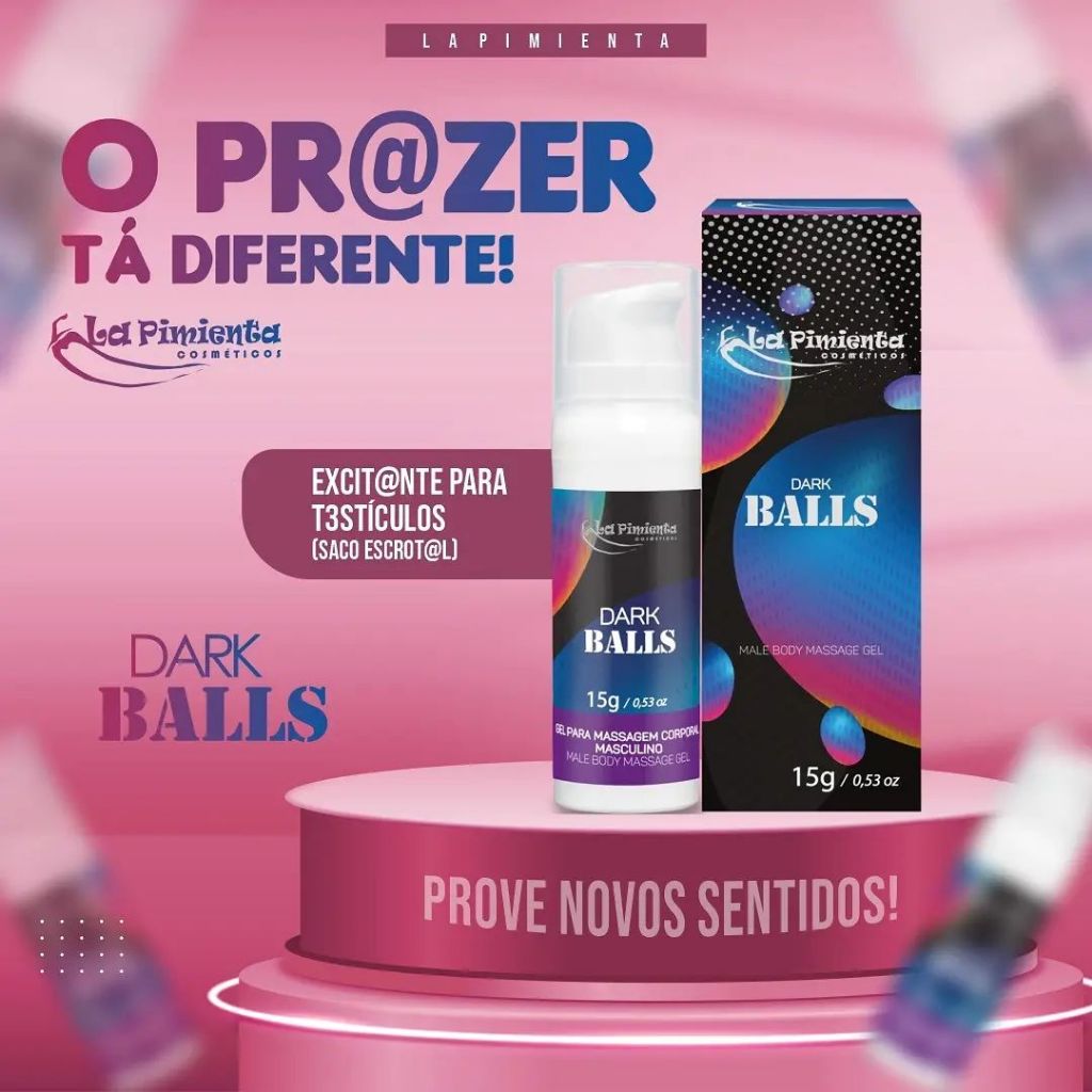 GEL MASCULINO DARK BALLS MAIS SENSIBILIDADE EM CADA TOQUE