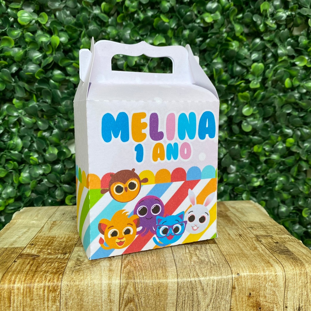 Caixa Maleta Surpresa Bolofofos Menina | Lembrancinhas | Personalizados | Lancheirinha | Sacolinha