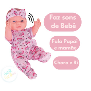 Boneca Pepita Com Sons De Bebê Milk Fofa Que Fala em Oferta na Shopee