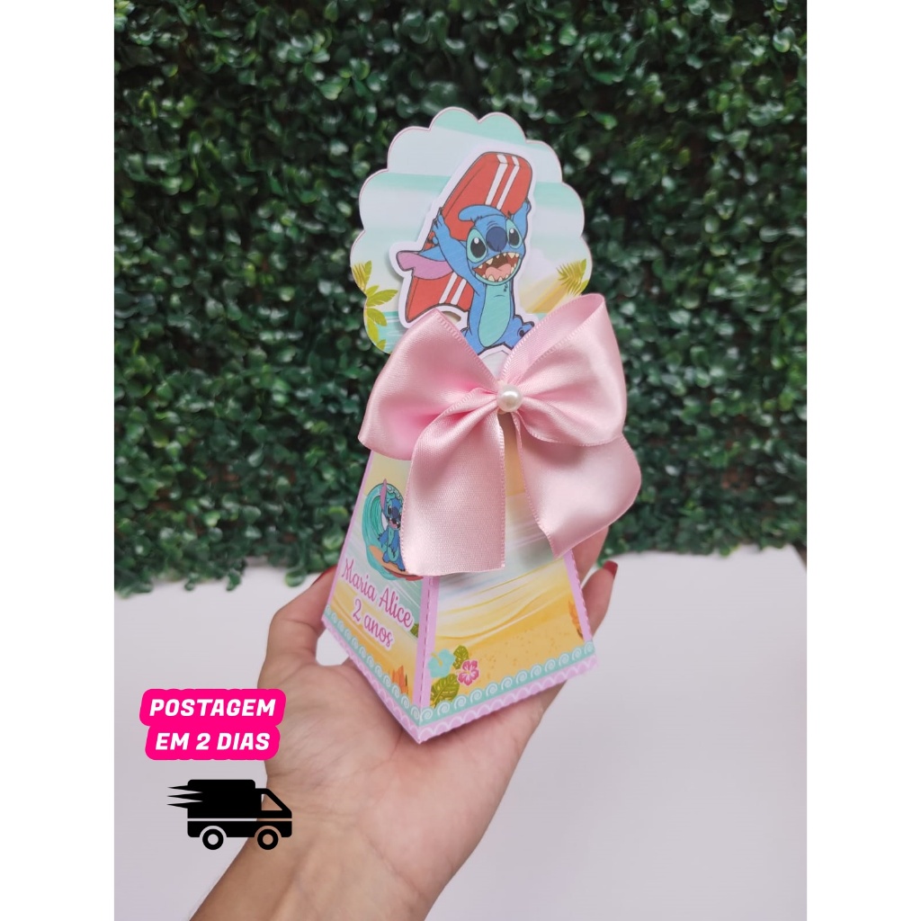 Caixa Cone Personalizada Stitch \ Lembrancinhas \ Festa infantil \ Aniversário