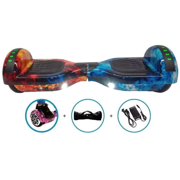 Hoverboard Overboard Skate Elétrico 6.5 com Bluetooth Led
