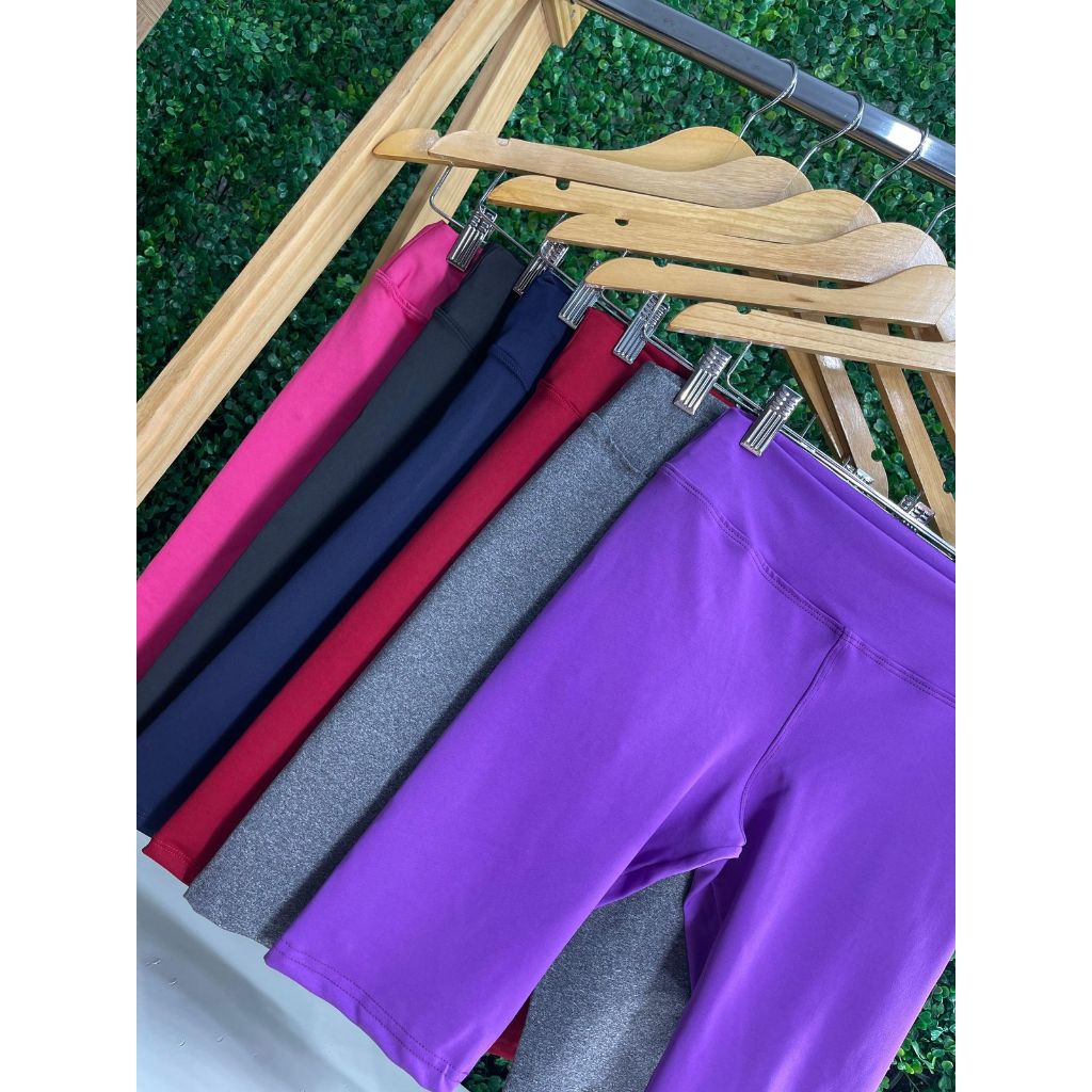 kit 6 Bermuda Ciclista Feminina Lisa Básica Coós Medio Treino Academia Dança Pilates Caminhada Passeio Yoga