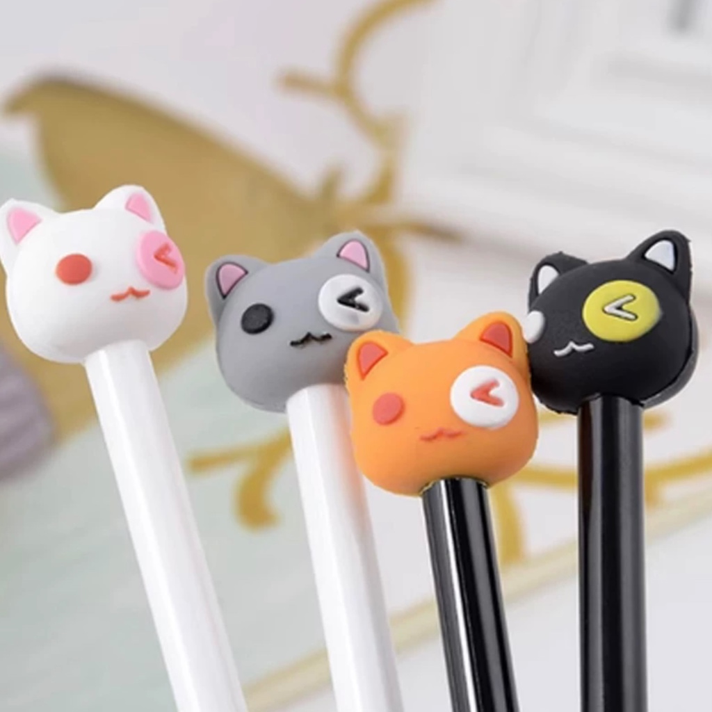 Kit 12 peças/caneta à base de água neutra com ponta de gato