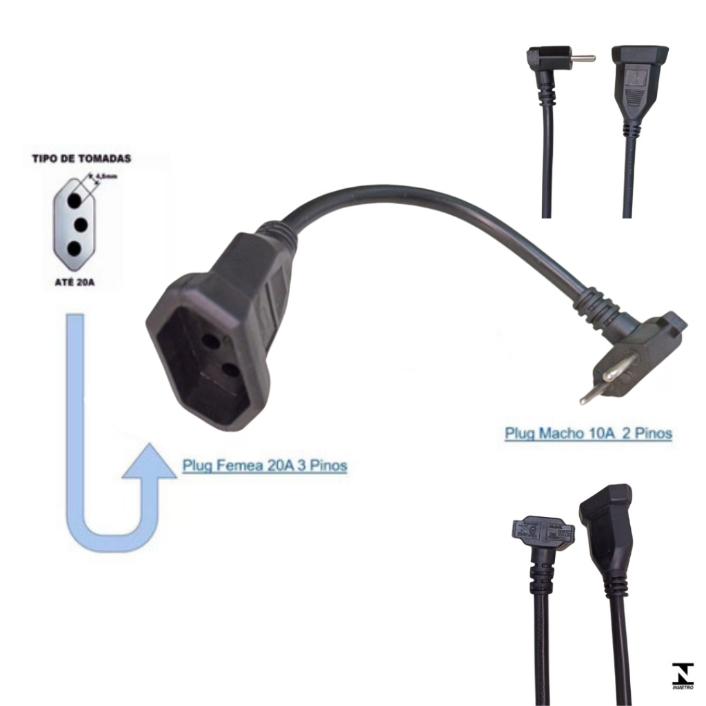 Adaptador 3 Pinos para 2: Onde Comprar | BuscaProdutos