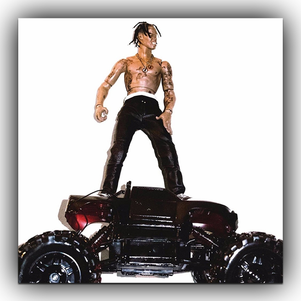 Quadro 20x20cm Travis scott Rodeo, plaquinha decorativa 3mm