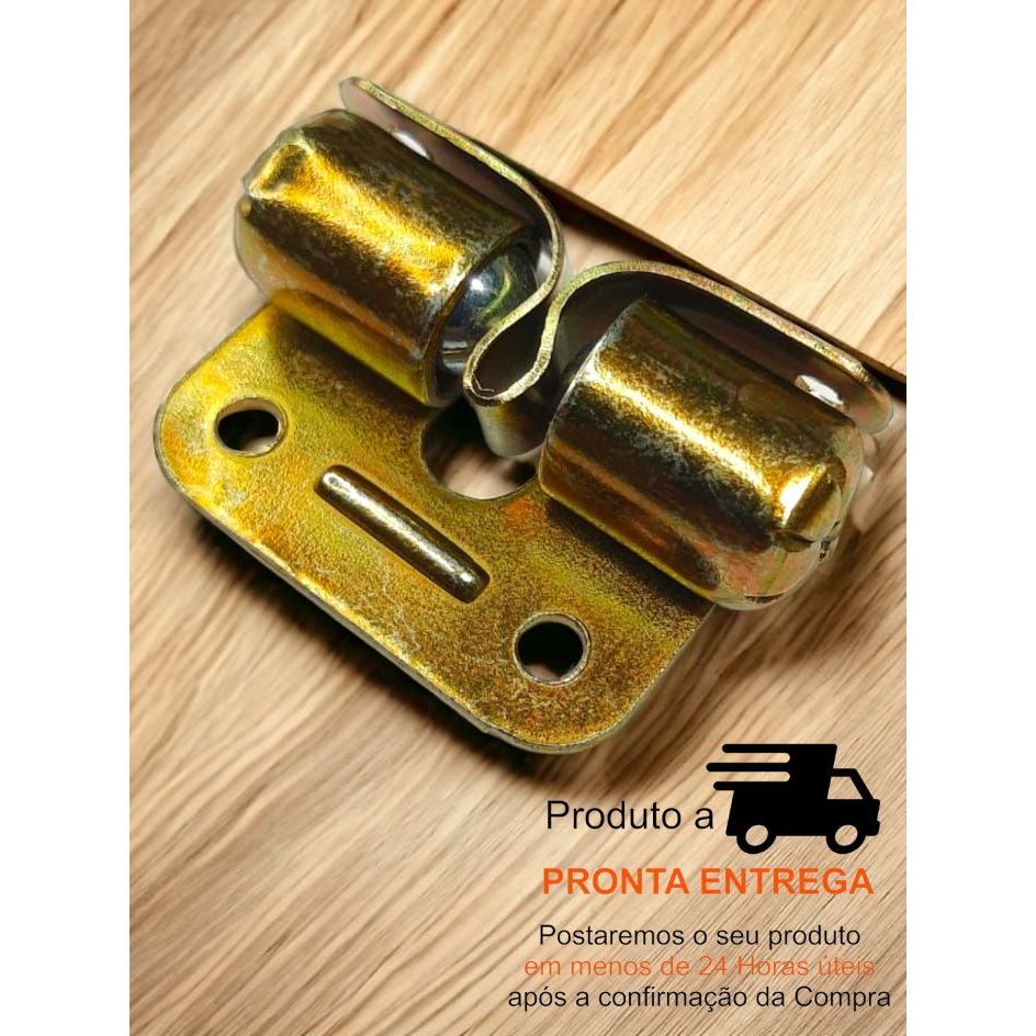 Fecho Rolete Esfera Dupla Bicromatizado