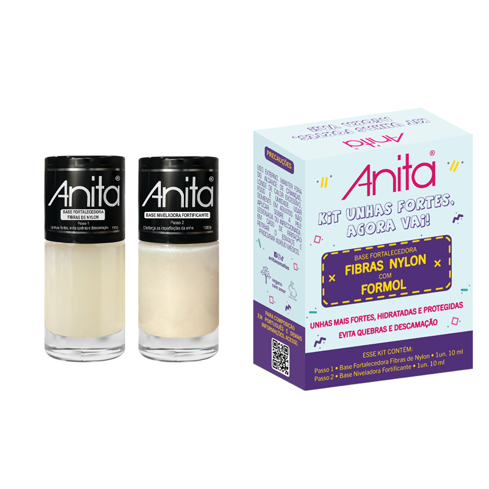 Kit Unhas Fortes , Agora Vai ! Anita ( 2 Produtos ) em Oferta na Shopee