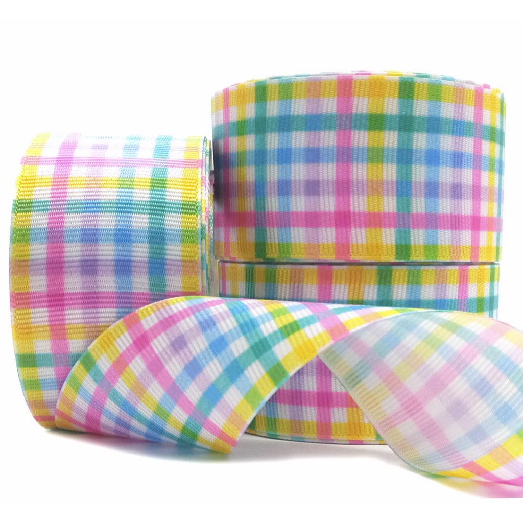 Fita de Gorgorão Xadrez Candy Color 38mm Peça com 10 metros em Oferta na Shopee