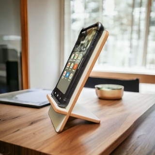 Suporte Para Celular, Tablet, Kindle Em MDF Com Encaixe Para Carregador em Oferta na Shopee